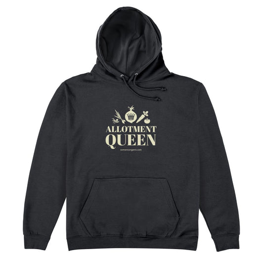 Allotment Queen Organic Hoodie in black