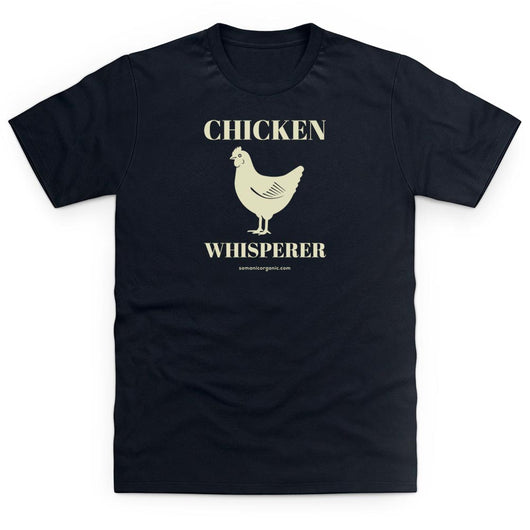 Image of 'Chicken Whisperer' TShirt in  black from www.somanicorganic.com