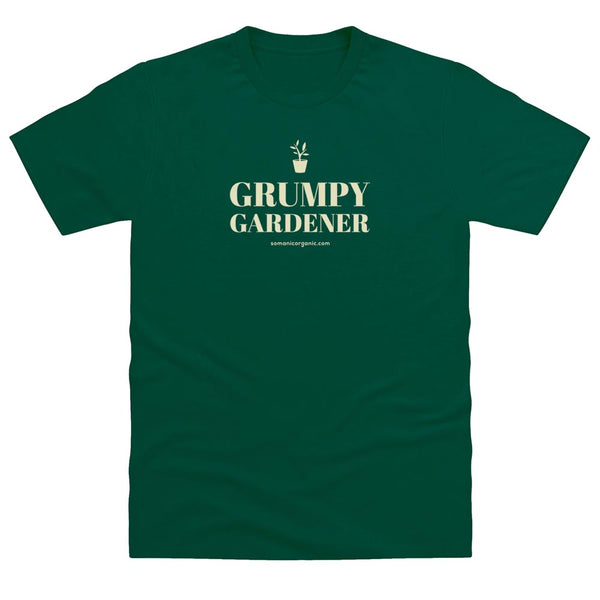 Grumpy Gardener T-Shirt in dark green from www.somanicorganic.com