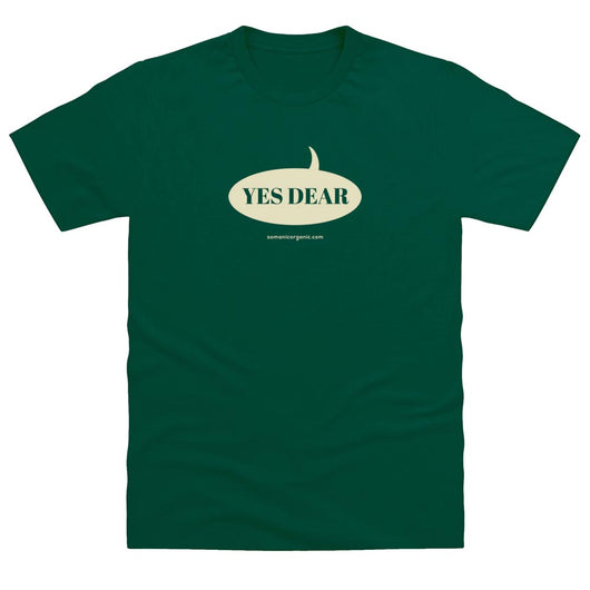 Yes Dear organic T-Shirt in dark green from www.somanicorganic.com